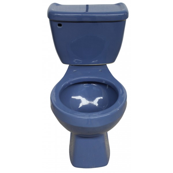 Mexican Talavera Toilet Set Yale Blue